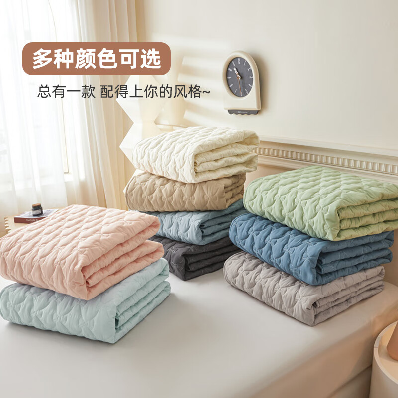 雅鹿夹棉床笠全包加厚宿舍床罩1.5x2米床套罩床垫保护罩床笠1.8米x2米 蝴蝶结床笠-奶昔白【蓬松柔软 四季通用】 120*200cm单床笠+枕套一只