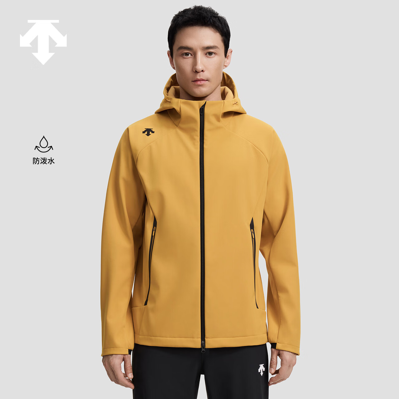 迪桑特（DESCENTE）迪桑特综训训练男士梭织上衣防泼水加绒外套秋季新品 MU-芥末黄 XL (180/100A)
