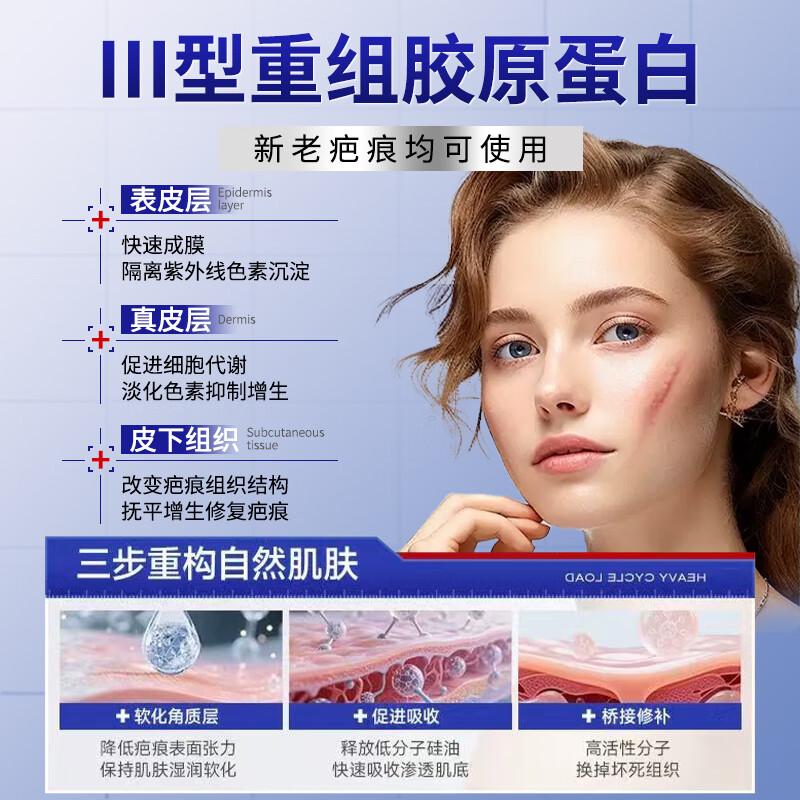 Sunoyar祛疤膏儿童专用去黑色素沉淀药膏手术缝针疤痕修复乳膏烫伤烧伤软 5支【适用于大面积增生疤痕】买3送2