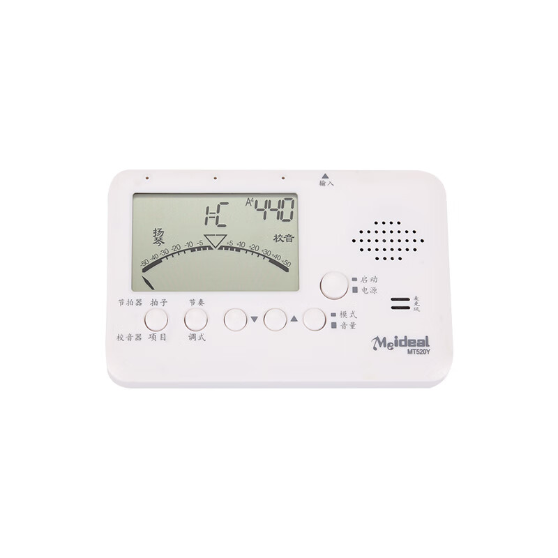 曼爾樂(lè )器美妙斯MT520Y揚琴專(zhuān)用校音器 電子調音器節拍器定音器402揚琴弦SN 白色