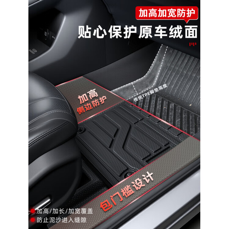 2025款长安深蓝S05专用全包围TPE汽车脚垫车内装饰用品配件大全25 【单层】TPE包门槛脚垫 深蓝汽车S05【25款】