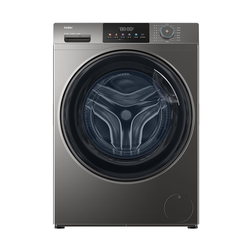 海尔【2025年新品】12公斤智能全自动滚筒洗衣机大容量家用洗烘一体带烘干 大桶径超薄一级能耗50DS 12kg【洗烘】525大桶径+除菌+1.12洗净比