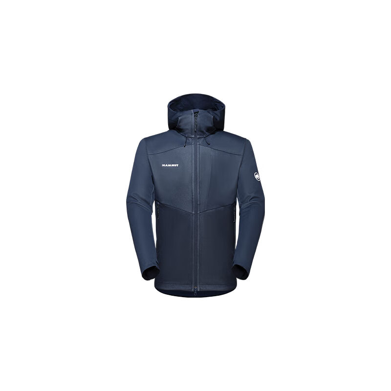 MAMMUT猛犸象 Ultimate VII七代防风软壳冲锋衣欧版张若昀同款 深蓝S