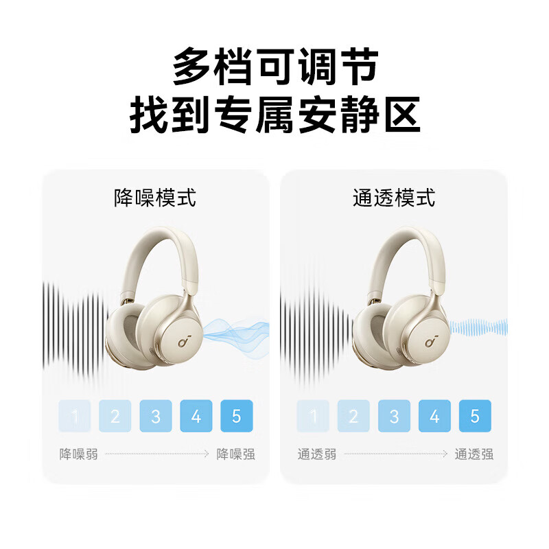 声阔Space One耳机头戴式S1无线蓝牙耳机主动降噪耳机双金标音质头戴式蓝牙耳机苹果华为小米手机电脑 【超宽频深海降噪—双金标无损音质】珊瑚粉