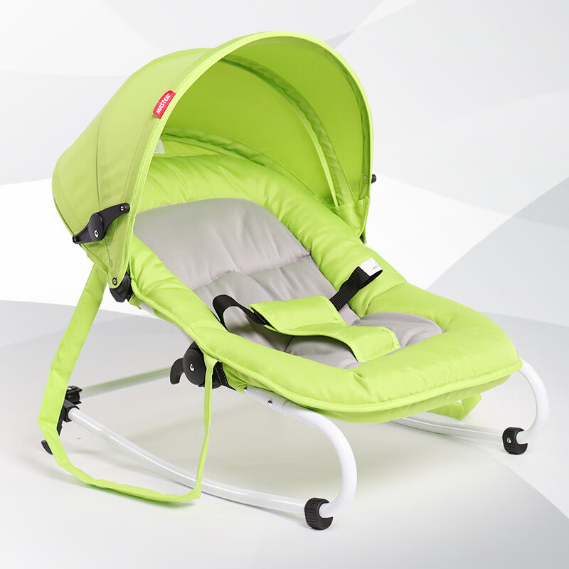 孩子家（HAIZIJIA）寶寶搖椅搖搖椅搖籃床新生兒新生兒安撫嬰兒搖椅兒童躺椅多功能 綠色