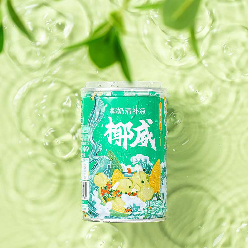 椰威海南特产椰奶清补凉罐装椰汁植物蛋白粗粮轻食早餐280g*6罐 280g*6罐