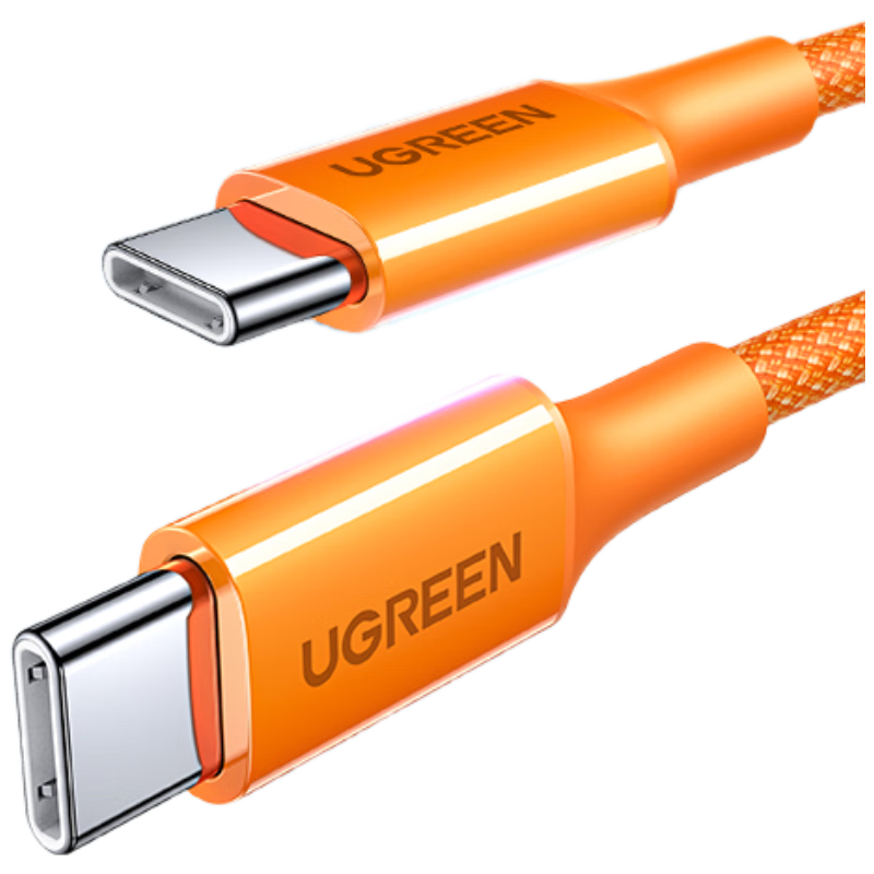 绿联适用苹果17/16/15充电线Type-C数据线双头PD60W快充ctoc车载iPhone17/16e/15ProMax平板iPad笔记本