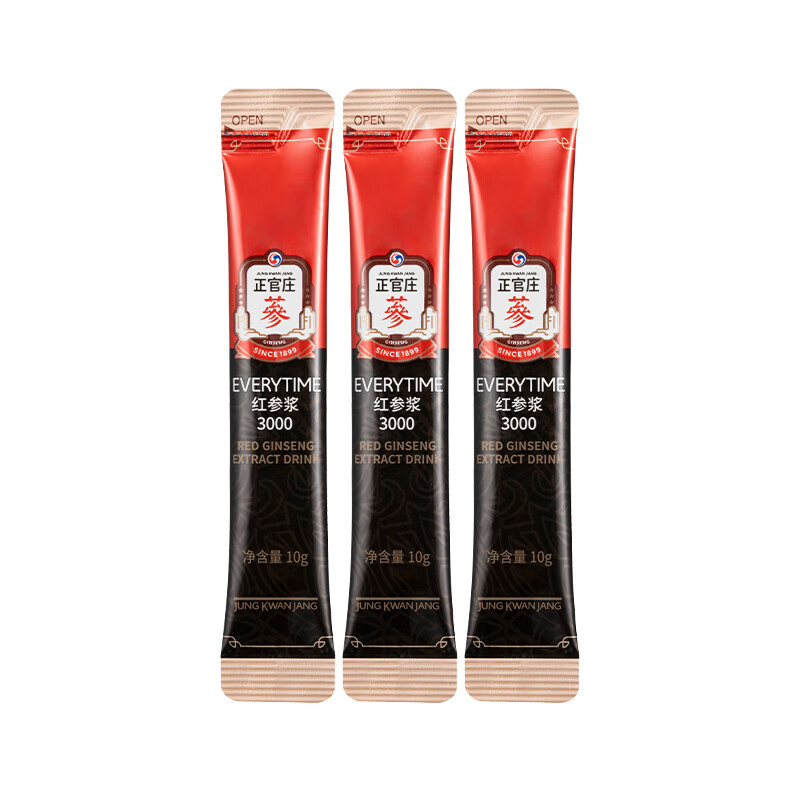 俏甄鲜【杨紫同款】正官庄verytime精红参浆30%浓度10条效期至26年5月 红参浆10g*10条 每条含30%红参含量 10g