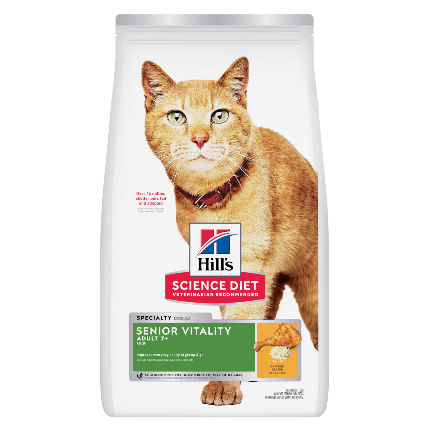 希尔思Hill‘s进口猫粮老年猫粮7岁+晚年老年猫粮黄金活力粮