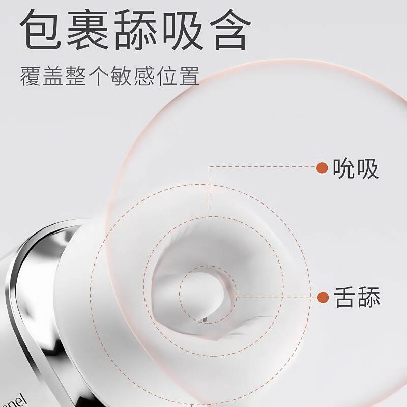 享要含豆吮吸震动棒口口舱电动舌头玩具女性自慰器吸吸乐成人情趣用品 【APP版银白色口口舱】+赠绑腿带