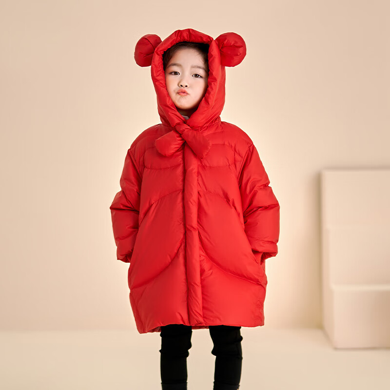 欧姆熊女童羽绒服秋冬季2026新款宝宝冬款白鸭绒中长儿童装外套冬装米奇 红色 140 140cm 欧姆熊女童羽绒服秋冬季2026新款宝宝冬款白鸭绒中长儿童装外套冬装米奇 红色 140 140cm