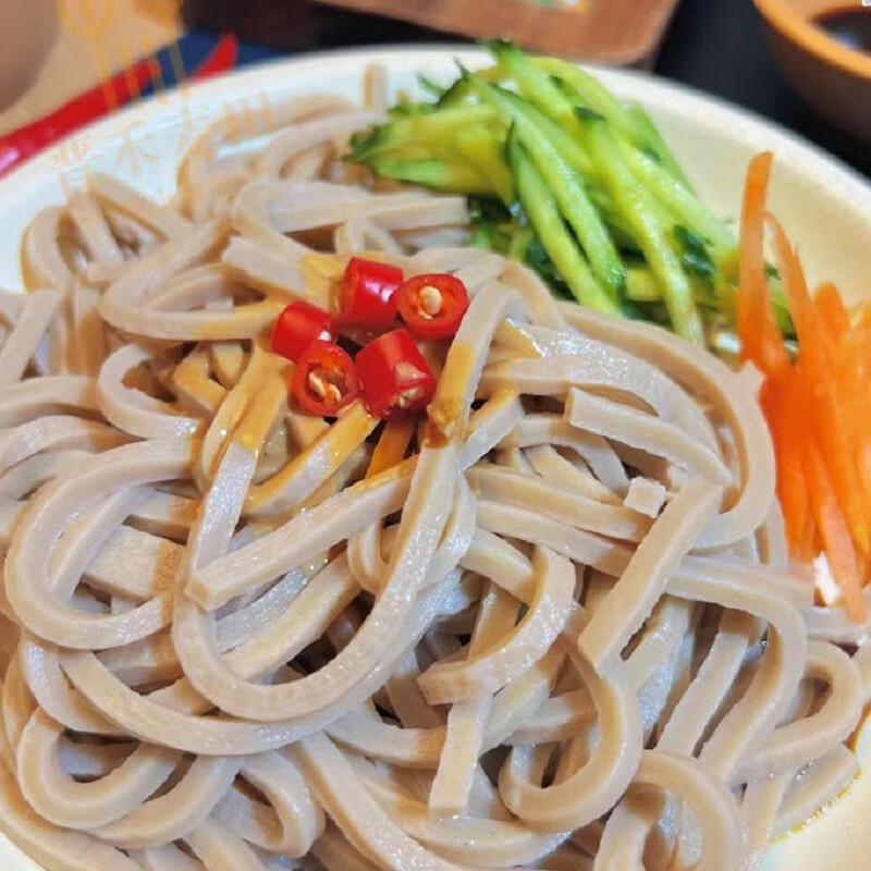 野禾食品 莜面面条 凉拌菜 低脂粗粮 方便速食 山西特产 莜面条220g*3袋