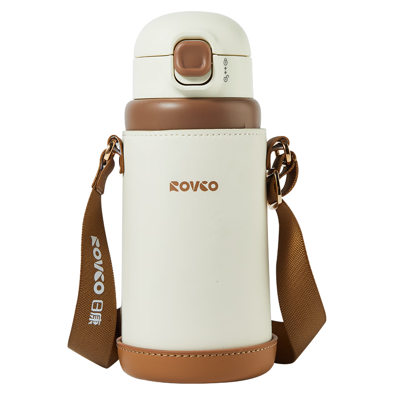 日康（rikang）保温杯 儿童水杯316L不锈钢宝宝水杯男女学生水杯 【新品上市 】316L不锈钢 咖啡B4024 500ml