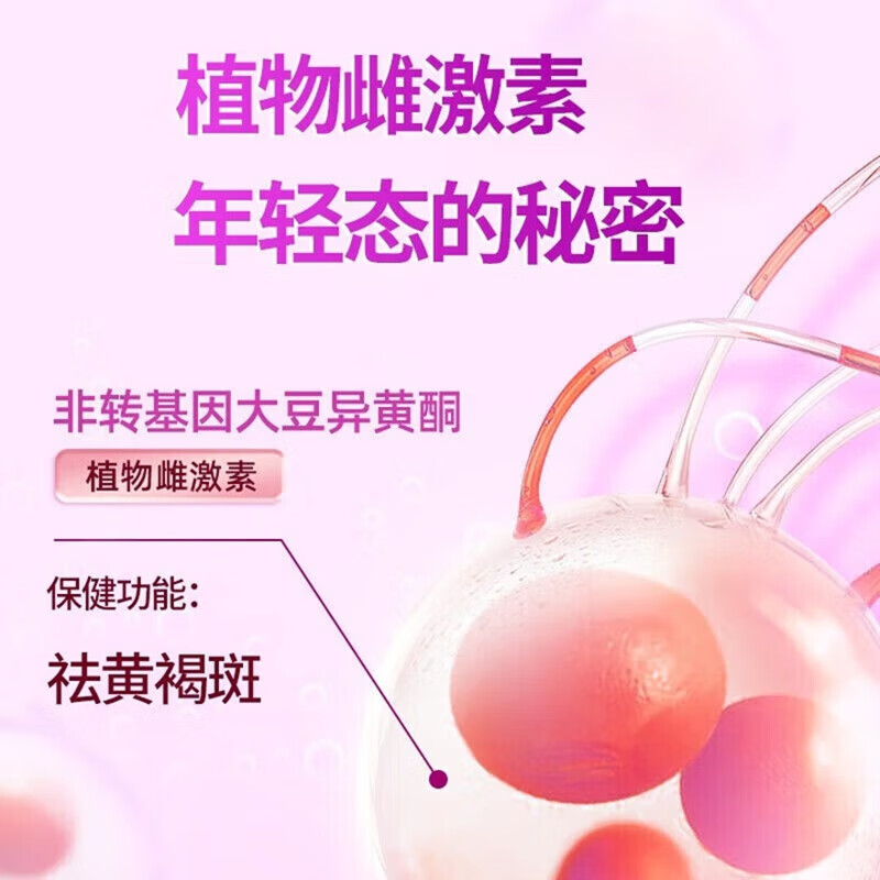 内廷上用同仁堂大豆异黄酮葡萄籽维生素C软胶囊祛黄褐斑雌激素补充黄体酮H 【1盒体验装】60粒/盒