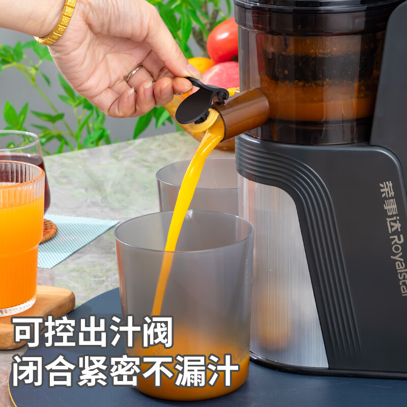 荣事达原汁机家用多功能全自动榨汁机渣汁分离大口径免切免过滤多功能全自动果汁机蔬菜汁大功率可拆卸 大口径+榨汁分离+免过滤