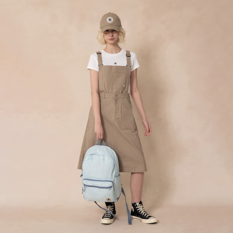 匡威(Converse)GO 2夏季基础款通勤学生书包经典双肩包雾霾蓝UA5796 UA5796-C7L OS