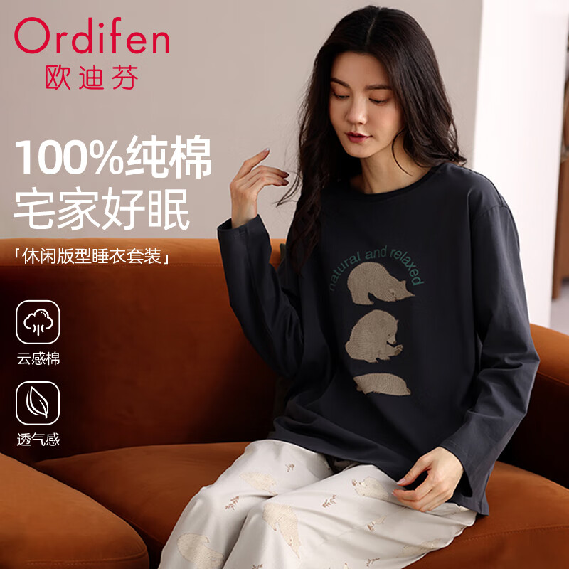 ŷ�Ϸ� Ůʿ˯�� 100%���� �ﶬС�ܳ��� Բ����⴩�Ҿӷ� �� XL 64.95Ԫ(����ȯ)