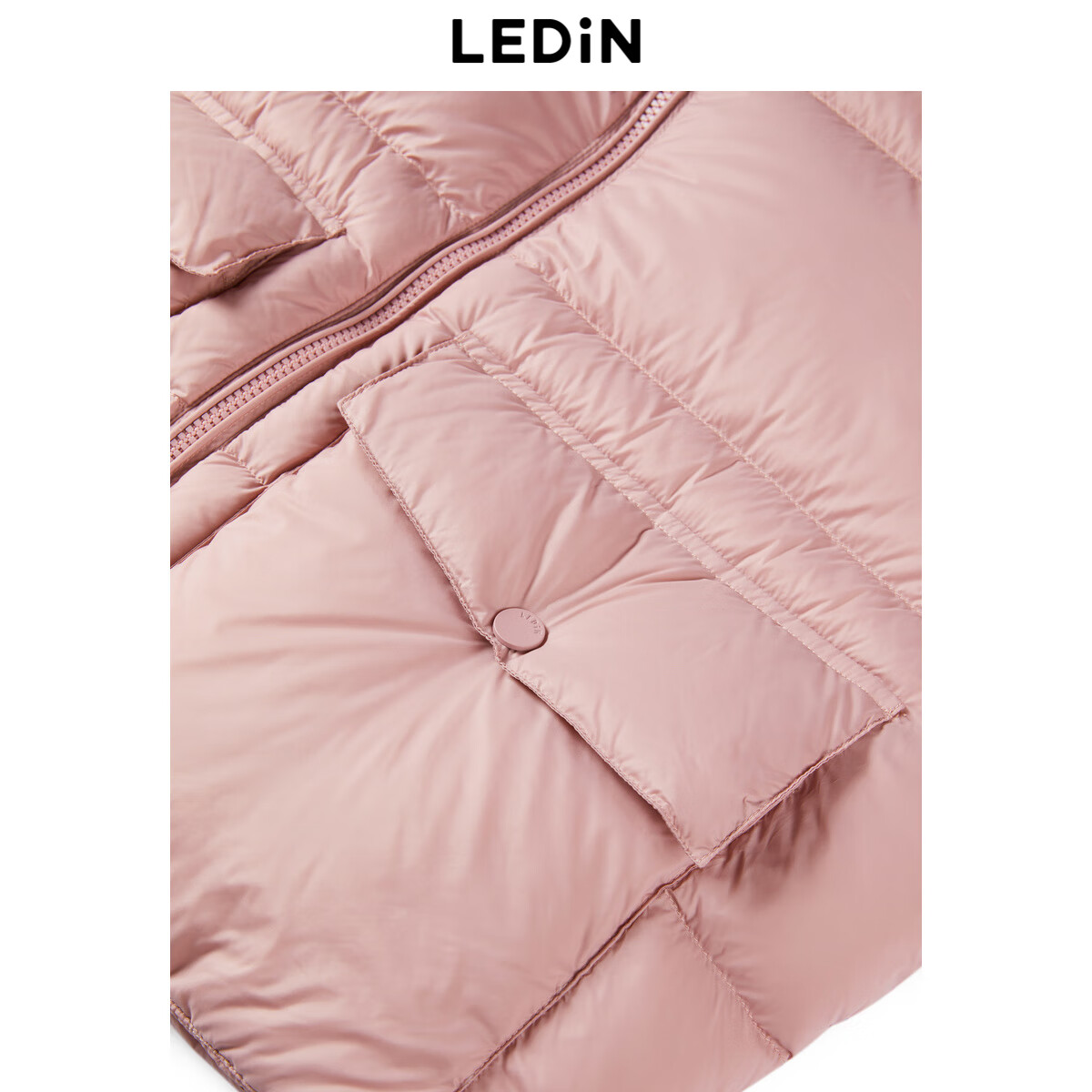 乐町羽绒服外套C2ACE4317 粉色5 S