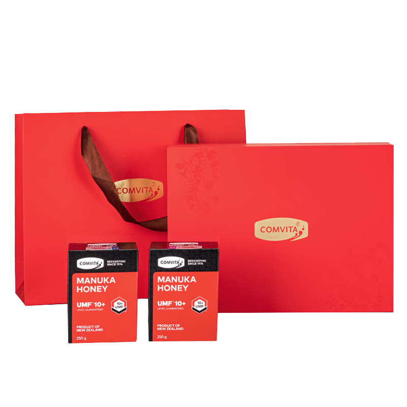 康维他（Comvita）麦卢卡蜂蜜礼盒UMF10+250g*2瓶 进口年货礼盒 送长辈过年节日礼物