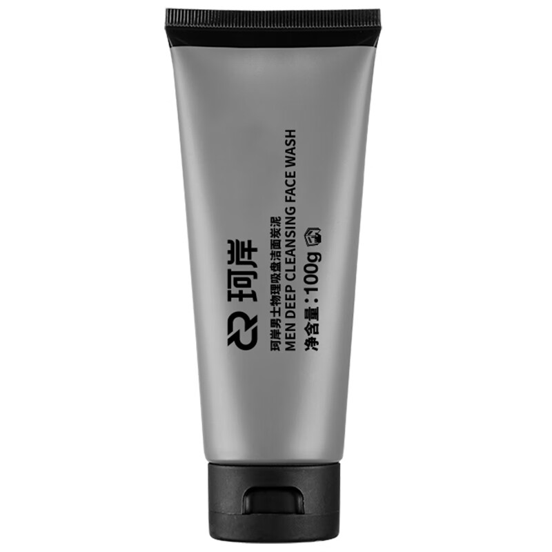 珂岸 华熙生物学生洗面奶男士炭泥洁面膏深层清洁去黑头控油不紧绷 炭泥洁面1支装