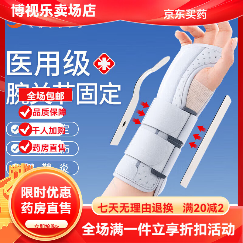 通用医用腕关节固定支具手腕护具腱鞘炎护手腕tfcc扭伤伤后恢复 A1-左手