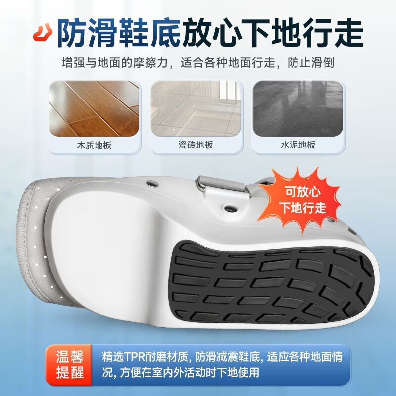 通用护踝崴脚伤后固定 前足减压鞋跖骨脚趾踝关节固定支具拇外翻术后 医用透气减压款-左脚 S码(适用鞋码35-39)