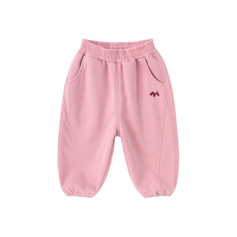 嘟嘟家宝宝春装裤子运动户外潮春秋女童慢跑裤洋气时髦男童卫裤休闲卡通 麻灰色 （部分尺码预售） 100