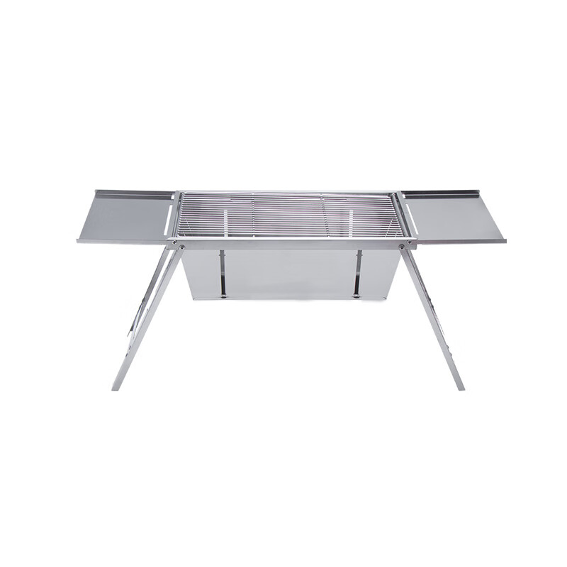 宰搂钢折叠烧烤炉子家用户外木炭烤串无烟便携快捷秒收纳烤肉架炉 特大号折叠烧烤炉套餐加深加厚