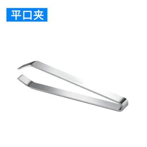 DEATKN不锈钢扒蒜猪毛厨房除鸡毛拔鱼刺鱼骨夹子镊子花剪鸡鸭 剥蒜拔毛神器【403不锈钢】 升级加厚【1个装】平口夹轻松去皮拔毛