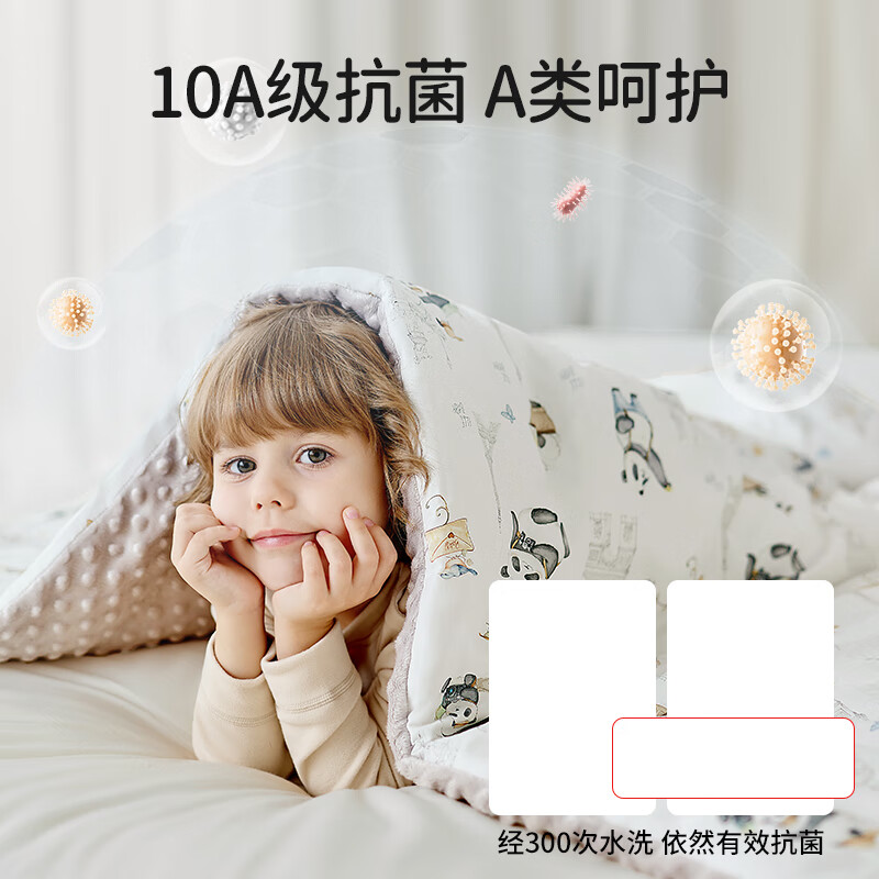 ELLE BABY婴儿豆豆毯宝宝秋冬抱被水晶绒恒温蓄热A类防静电无荧光 巴黎之旅 130g