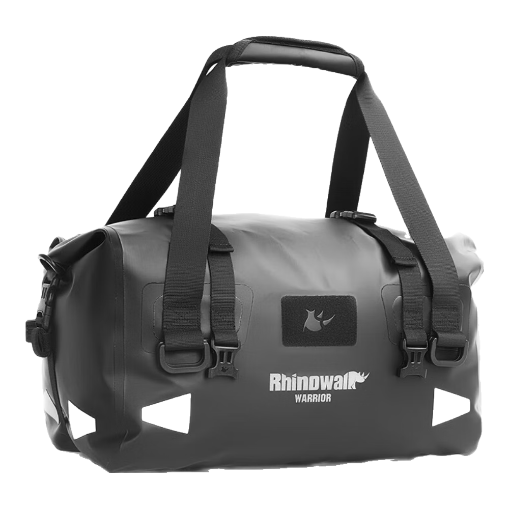 Rhinowalk犀牛摩托車(chē)尾包后座馱包騎行包大容量防水機車(chē)中長(cháng)途摩旅裝備收納 通勤款20L-黑色 勇士系列摩托車(chē)全防水尾包