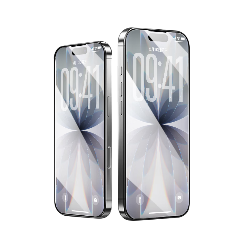 ALittleFlower适用iPhone17钢化膜苹果17手机膜高清防尘防指纹边贴膜全屏覆盖不顶手机壳保护膜2片