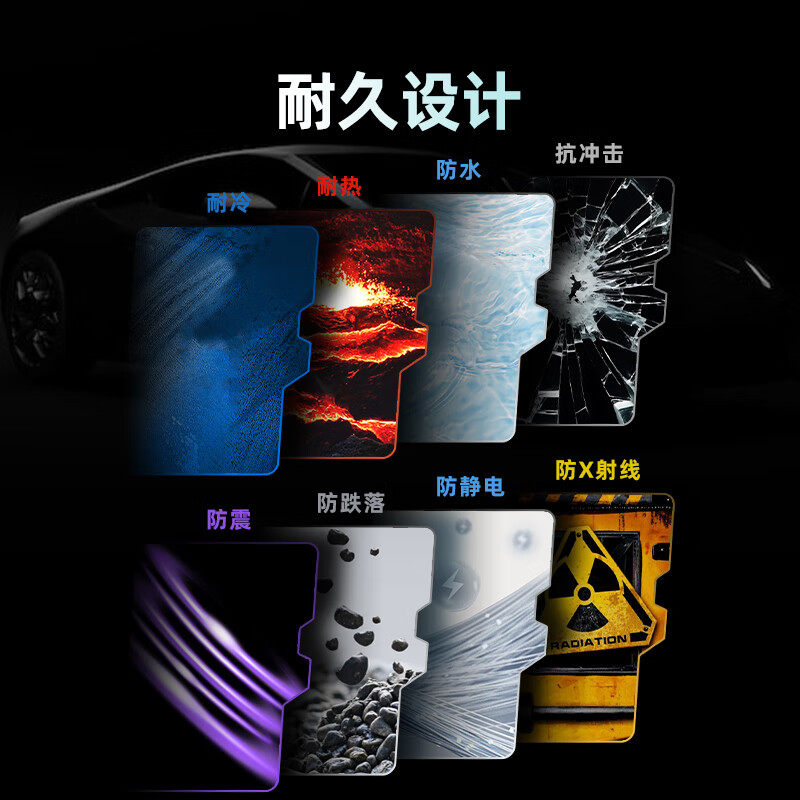 华存存储卡适用比亚迪宋Ultra哨兵模式内存卡EV/DMi行车记录仪专用TF小卡FAT32格式高速C10车载micro sd卡 【128G】记录仪哨兵模式专用TF卡+送读卡器