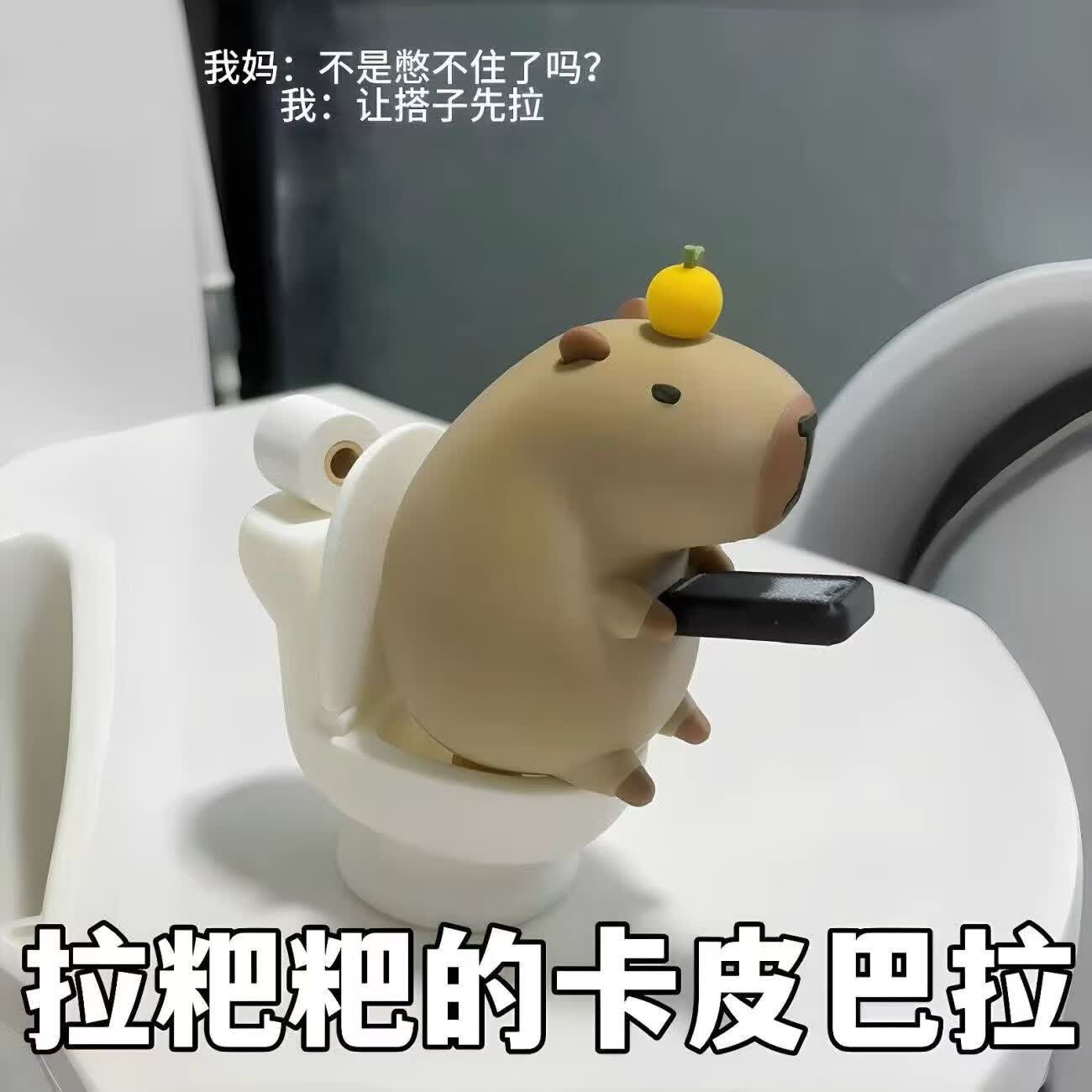 泰利奇卡皮巴拉达高磁吸玩具摆件大力豚矮达特种兵3d打印手办模型玩具 【磁吸】拉粑粑卡皮巴拉