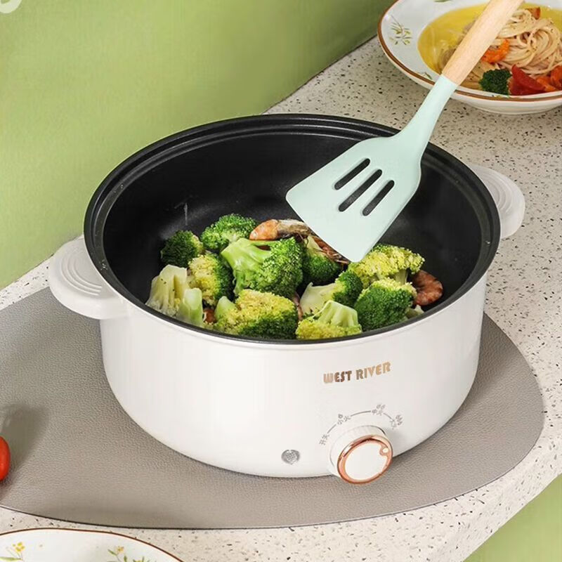 德国全自动一体炒菜电炒锅多功能料理锅蒸煎炒涮不粘电火锅电蒸锅 防干烧保护[特厚款]五十年换新 限时:2.6升[可煎炒蒸炖]