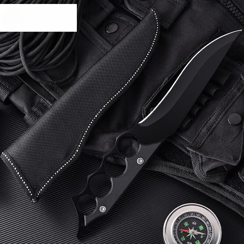 二代户外高硬度多功能刀具随身小刀荒野求生刀野外露营刀具 牧马人二