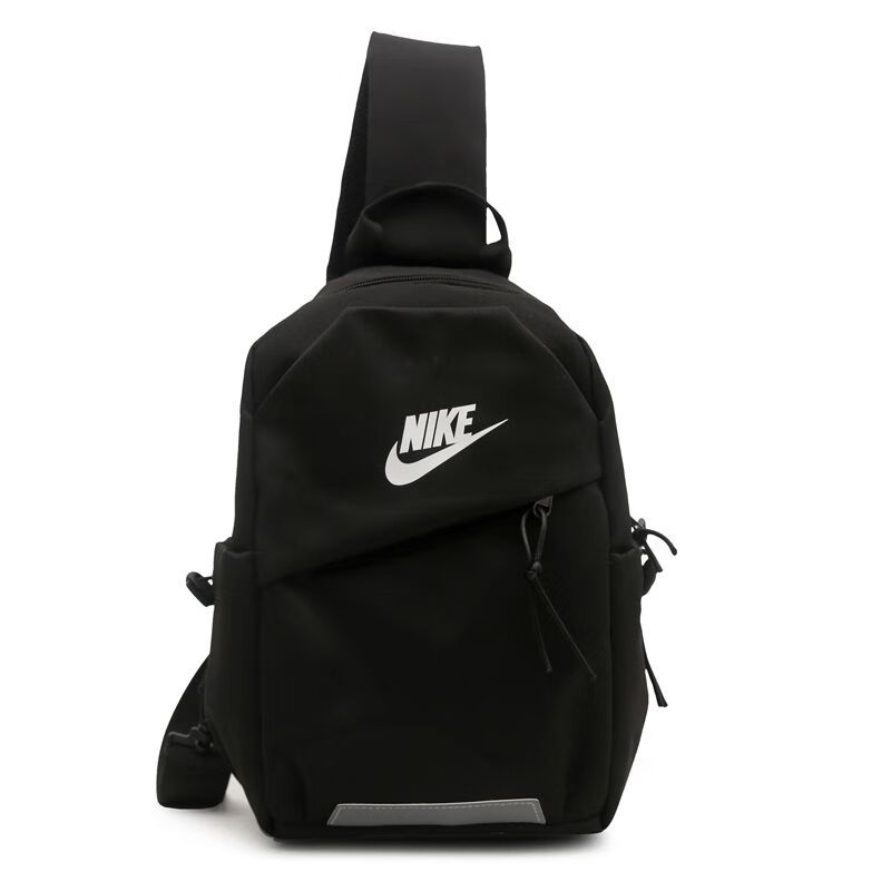NBA VIBE-NIKE新款男女百搭休闲大容量胸包学生旅行多功能潮包斜挎包 黑色
