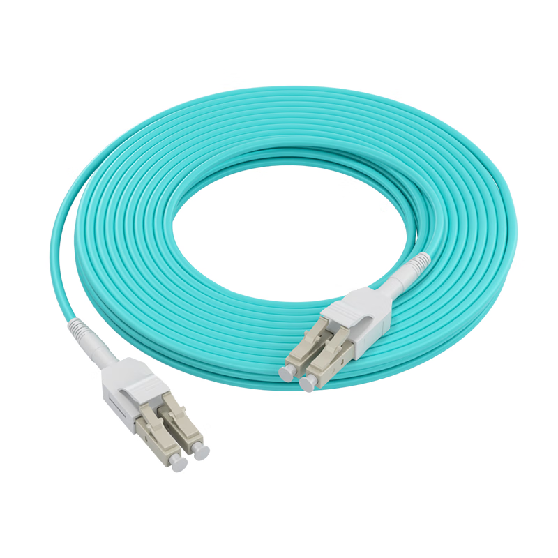 诺可信（Nokoxin）电信级铠装OM4万兆多模双芯光纤跳线LC-LC 铠装抗弯曲防鼠机房工程专用跳纤尾纤 铠装OM4万兆多模双芯Uniboot 50米