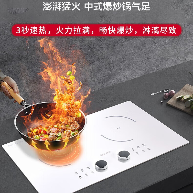 SESDERMA电磁炉嵌入式双灶3500W大功率平面台式电磁炉电陶炉镶嵌式家用双头电磁灶多功能电灶 其他气源 黑色双灶电磁炉（3500w） 纯电