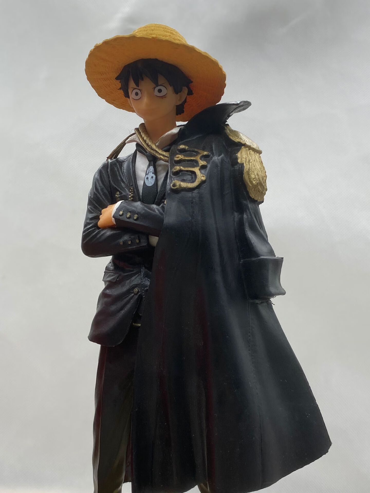 海贼航海王20周年红衣黑衣路飞披风路飞站姿路飞手办模型批发 黑衣