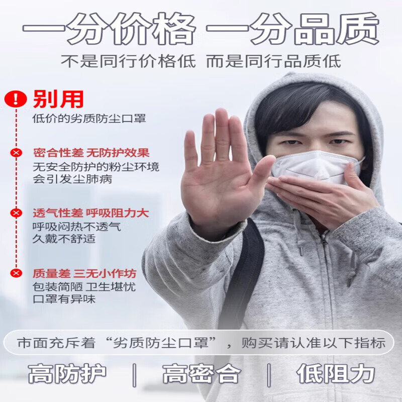 贝因维丝口罩n95防粉尘工邺业 100片白色 7层活性炭成人KN带阀95+海绵条+独立包装