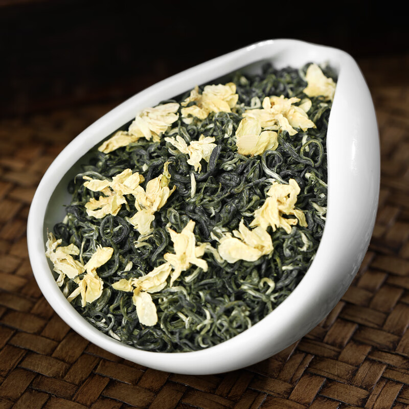 春上早茉莉花茶2025新茶葉綠茶自己喝特級濃香型四川飄雪旗艦店正品