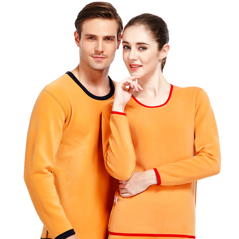 南極人保暖內衣女士秋衣秋褲加厚加絨青年中老年保暖衣套裝女黑色 XL