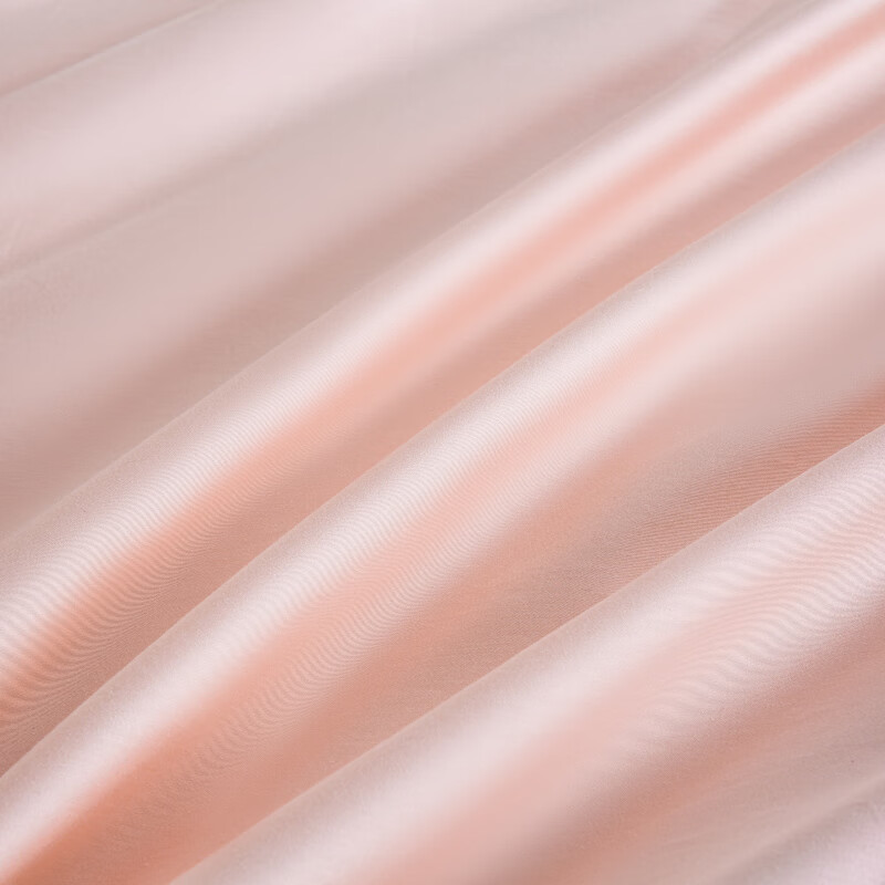 恒源祥 被套 60支长绒棉全棉被罩单件纯色奶油风四季单双人通用床品套件 A类 60支 樱花粉 适合150x200cm被子