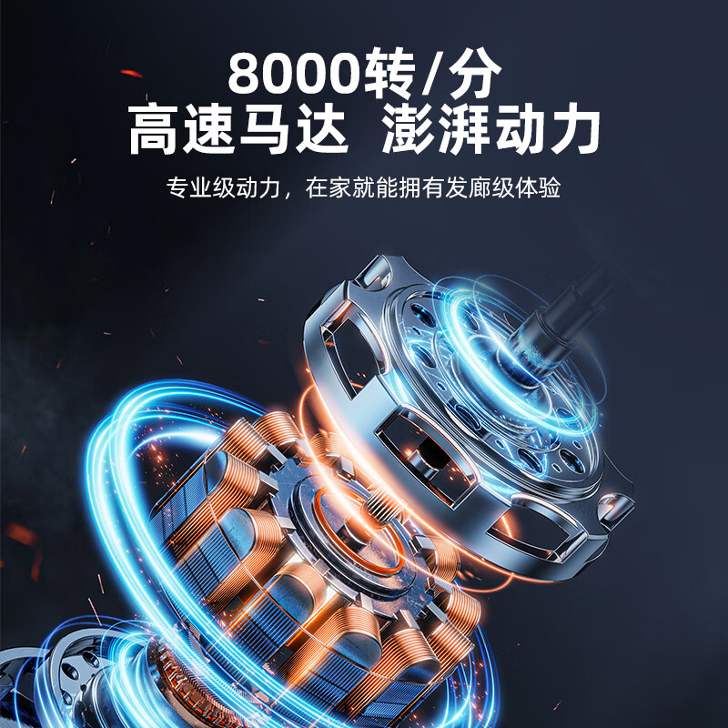 LUN BING高档理发器电剪推自动多功能两用家用剃光头神器理发店家用 升级标配款【智能数显】 3年质保|1年只换不修