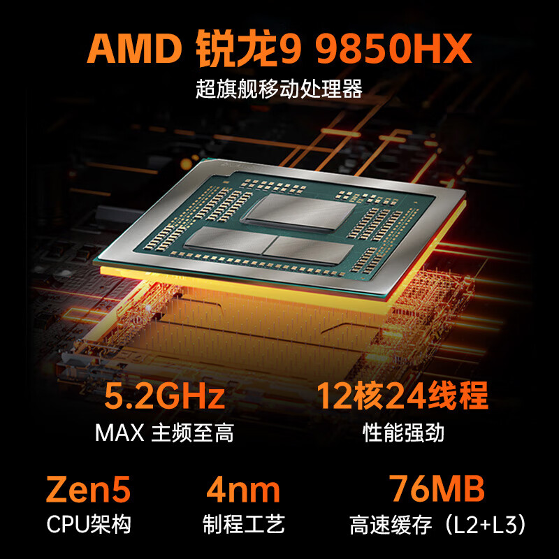 COLORFIRE MEOW 橘宝R16 Ultra 七彩虹16英寸锐龙R9游戏笔记本电脑(R9 9850HX RTX5060 32G 1T 2.5K 300Hz)