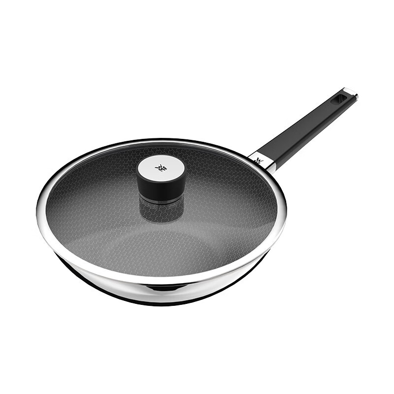 WMF福腾宝蜂窝炽能防粘不锈钢316L家用锅通用炒锅轻油少烟炒菜锅具 蜂窝LITE晶炽升级炒锅 30cm