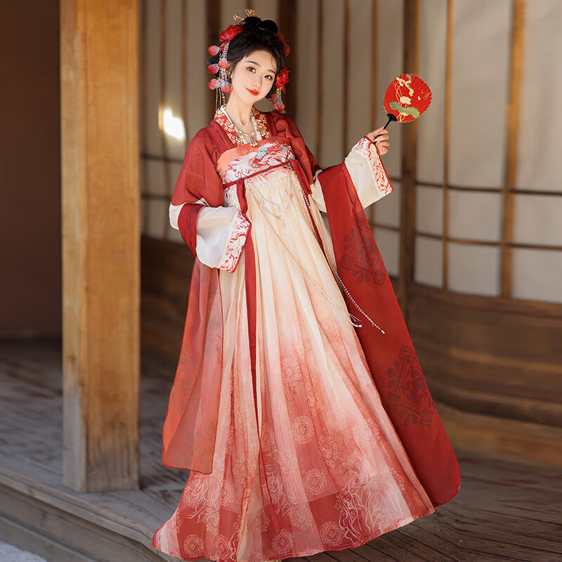 唐制及胸汉女汉元素吊带裙绣每日春夏新风