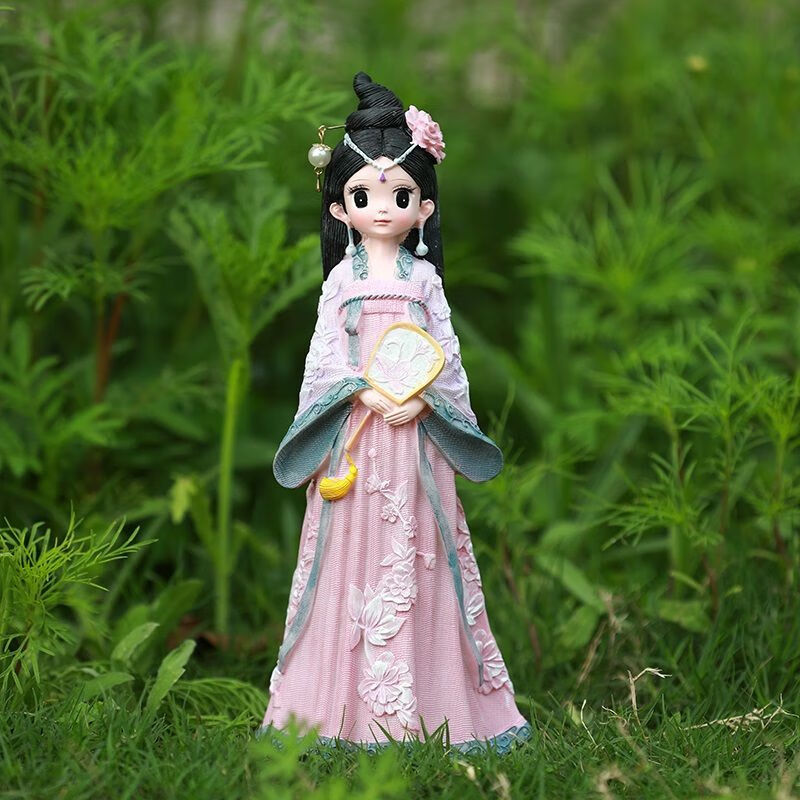 VTR网红古风娃娃汉服少女玩偶生日礼物送女生闺蜜桌面摆件房间装饰品 古风汉服女孩中号(萌 宠)