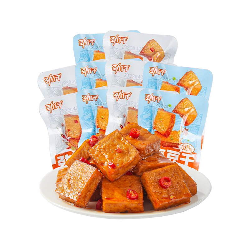 劲仔厚豆干400g盒装湖南特产豆腐干辣味休闲零食小吃香辣麻辣解馋追剧 【散装】劲爽豆干2包